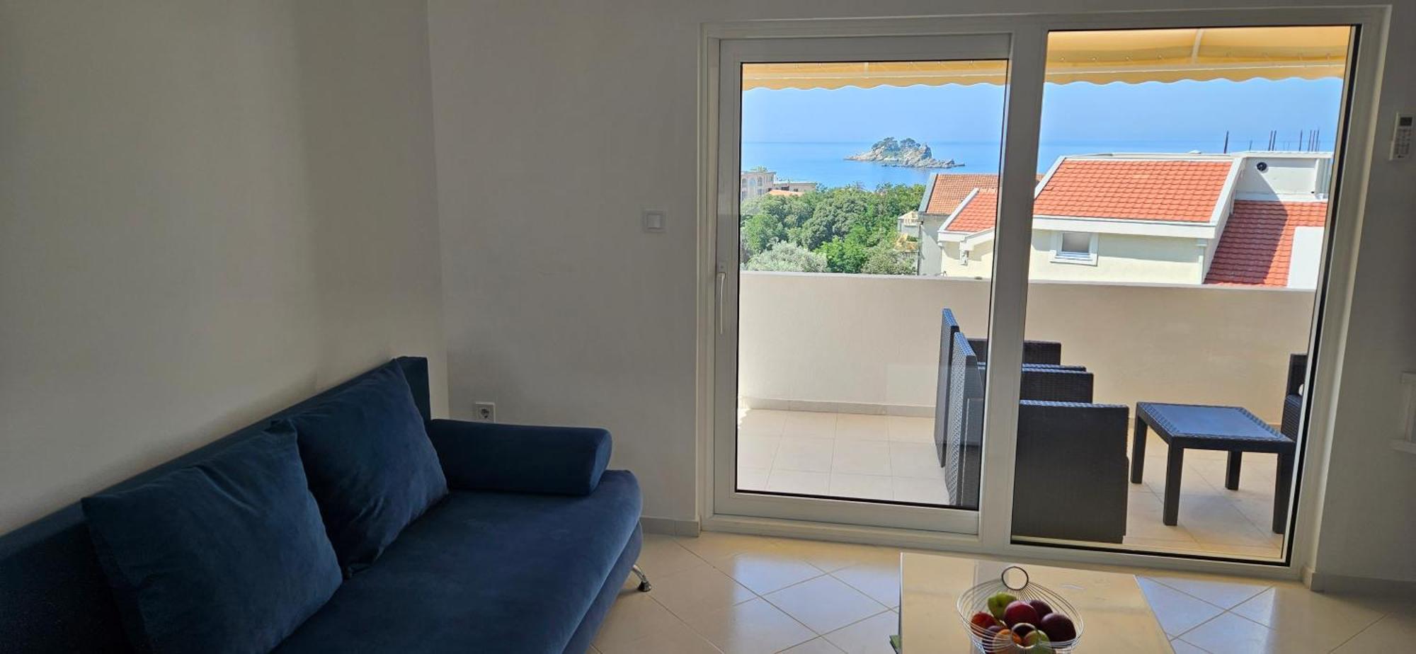 Sea View Apartment Aria Petrovac Bagian luar foto
